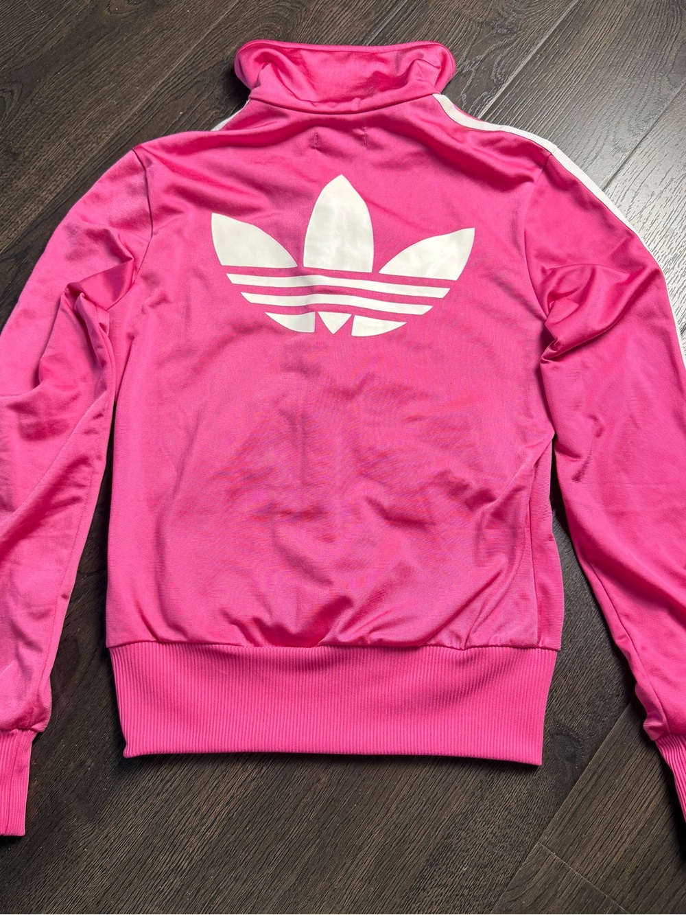 Adidas Women's Pink Trefoil Jacket Size XS - Picture 2 of 7
